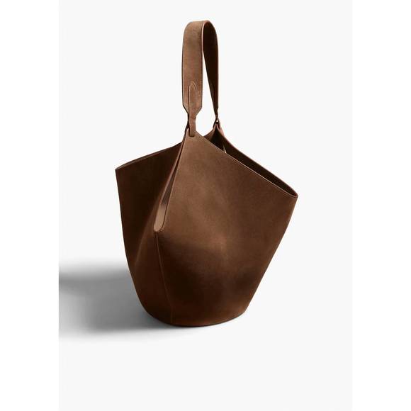 NEW KHAITE lotus medium tote bag in cedar - Picture 3 of 4